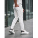 Premium Patterned Jogger Pants - White