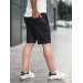 Premium Patterned Knit Shorts - Black