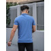 Premium Textured Short Sleeve Fit Shirt - Blue