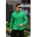 Washed Sile Cloth Shirt - Benetton Green