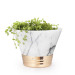 Coho Crystal Lux Copper-Based Marble Flowerpot