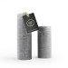 Coho Lumina Rustic Anthracite Cylinder Candle - 20&15 Cm - Set Of 2