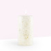 Coho Lumina Gilded Cream Cylinder Candle - 15 Cm