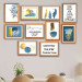 10 Piece Text And Bohemian Style Uv Printed Painting Set