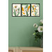 3 Piece Bohemian Style Artistic Mdf Wooden Painting Set
