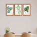 3 Piece Bohemian Style Leaf Painting Set