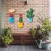 3 Piece Wall Decoration Cactus Wooden Painting Set Uv Printing
