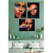 Colorful Woman Wooden Wall Art Set
