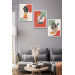 3 Piece Colorful Modern Style Uv Printed Mdf Painting Set