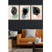 3 Piece Artistic Bohemian Style Wooden Painting Set