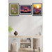 3 Piece Mdf Painting Set With Black Frame Look In Artistic Landscape Style