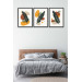 3 Piece Artistic Feather Style Painting Set