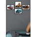 4 Piece Classic And Racing Cars Uv Printing Mdf Painting Set
