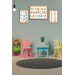 Alphabet Numbers Educational Table Wooden Digital Printed Painting