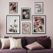Flowers 6 Piece Frame Look Wooden Painting Set