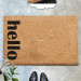 External Door Mat, 60X40 Cm, With Hello Writing On The Side