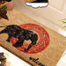 Indian Elephant Welcome Natural Coconut Doormat 60X40Cm