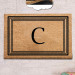 Letter C Natural Coconut Doormat 60X40Cm