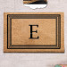 Letter E Natural Coconut Doormat 60X40Cm
