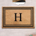 Letter H Natural Coconut Doormat 60X40Cm