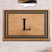 Letter L Natural Coconut Doormat 60X40Cm