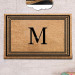 Letter M Natural Coconut Doormat 60X40Cm