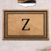 Letter Z Natural Coconut Doormat 60X40Cm