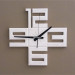 Solid Wood Wall Clock White 36Cm