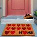 Mat Heart Home Natural Coconut Doormat 60X40Cm