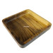 صينية مربعة من خشب الجوز 15 سم