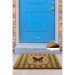 Papillon Green Natural Coconut Doormat 60X40Cm