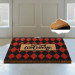 Plaid Red Natural Coconut Doormat 60X40Cm