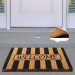Retta Black Natural Coconut Doormat 60X40Cm