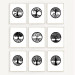 Tree Of Life Set Of 9 Wooden Paintings