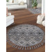 Konfor Round Modern Woven Loop Carpet