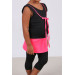 Children's Swimsuit Set-Black-Highlight Pink