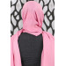 Square Patterned Cotton Shawl-Pink