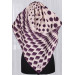 Optical Patterned Twill Scarf - Plum