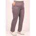 Large Size Ribbed Two Thread Trousers Suit-Anthracite