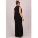Plus Size Scuba Sleeveless Dress - Black