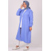 Plus Size Linen Airobin Jacket - Blue