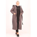 Large Size Removable Hooded Stash Coat-Anthracite