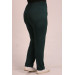 Plus Size Crystal Two Thread Sweatpants-Emerald