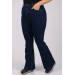 Plus Size Flared Jeans - Navy Blue