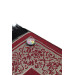 Red Prayer Rug With Compass Showing Qibla