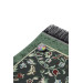 Medina Ravza Motif Prayer Rug With Compass Pointing To Qibla