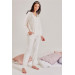 Embroidered Long Sleeve Pajama Set