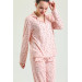 Buttoned Front Cotton Pajama Set