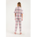 Short Sleeve Front Buttoned Pajama Set