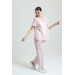 Self Embroidered Patterned Pajama Set